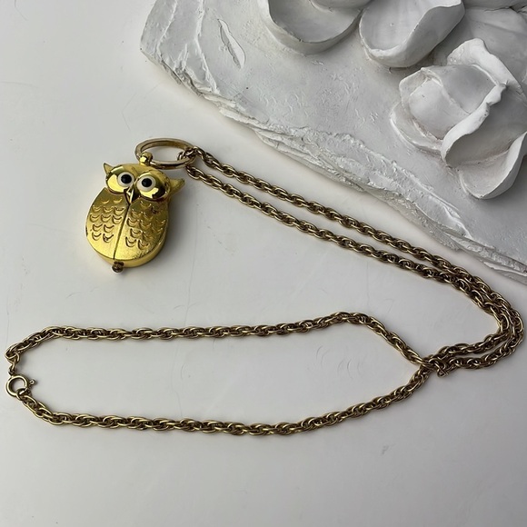 Vintage Cute Owl Watch Necklace - Picture 6 of 11